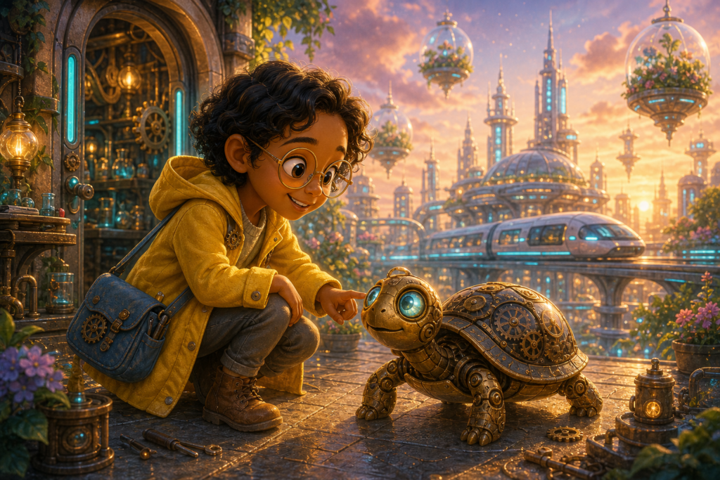 Mira und die Uhrwerkschildkröte