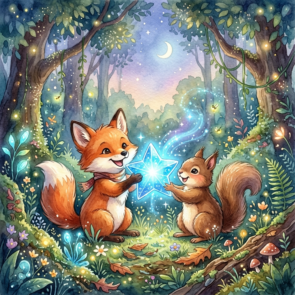 Der flüsternde Wald und der Sternenkristall