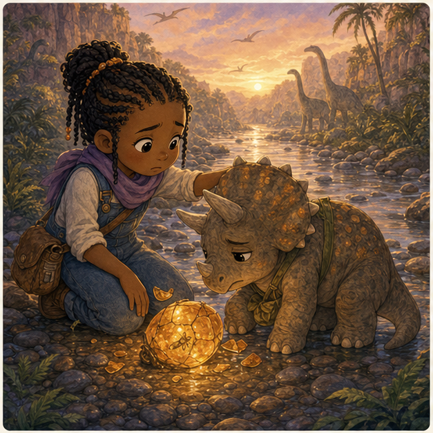 The lantern cracks near the river and Amara forgives Peb